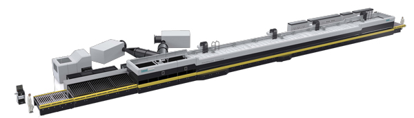 強(qiáng)制對流連續(xù)平鋼化爐